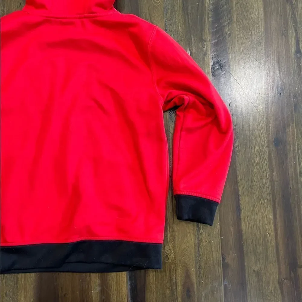 Puma Kids Hoodie Red and Black Fleece - Size S